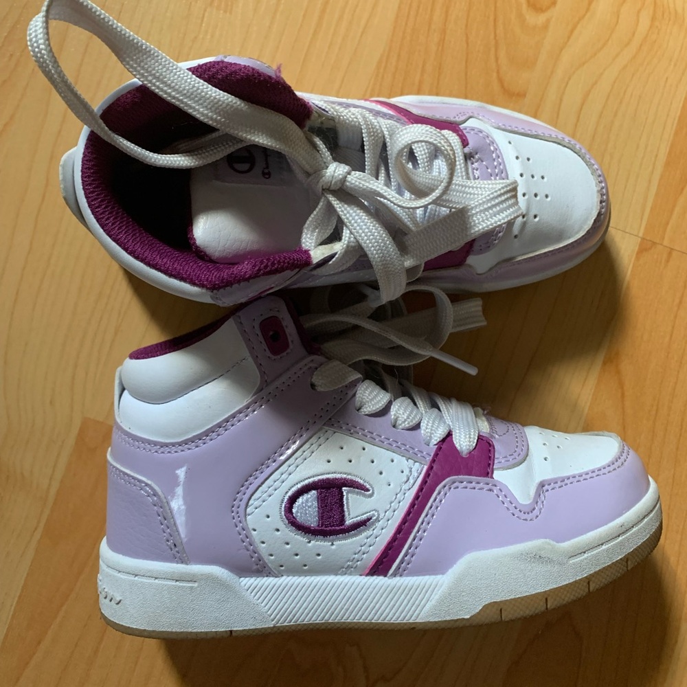 Champion Kids' Purple and White Sneakers size 11
